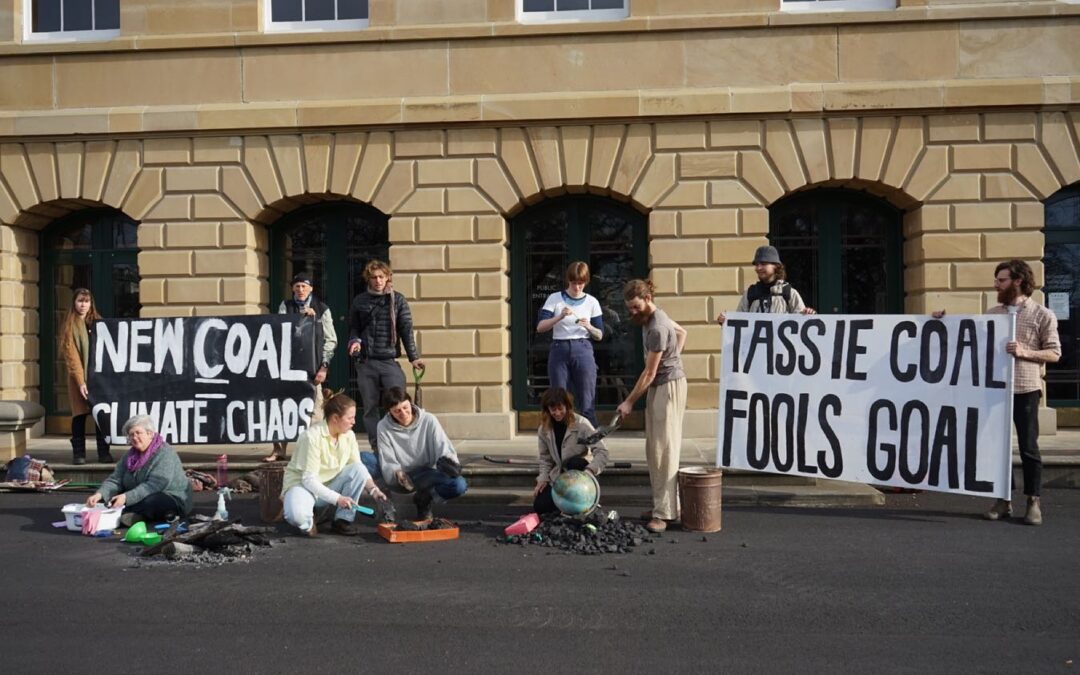 Protestors call on Felix Ellis to reject proposed mine; Mining conference is disrupted at Hobart Convention Centre